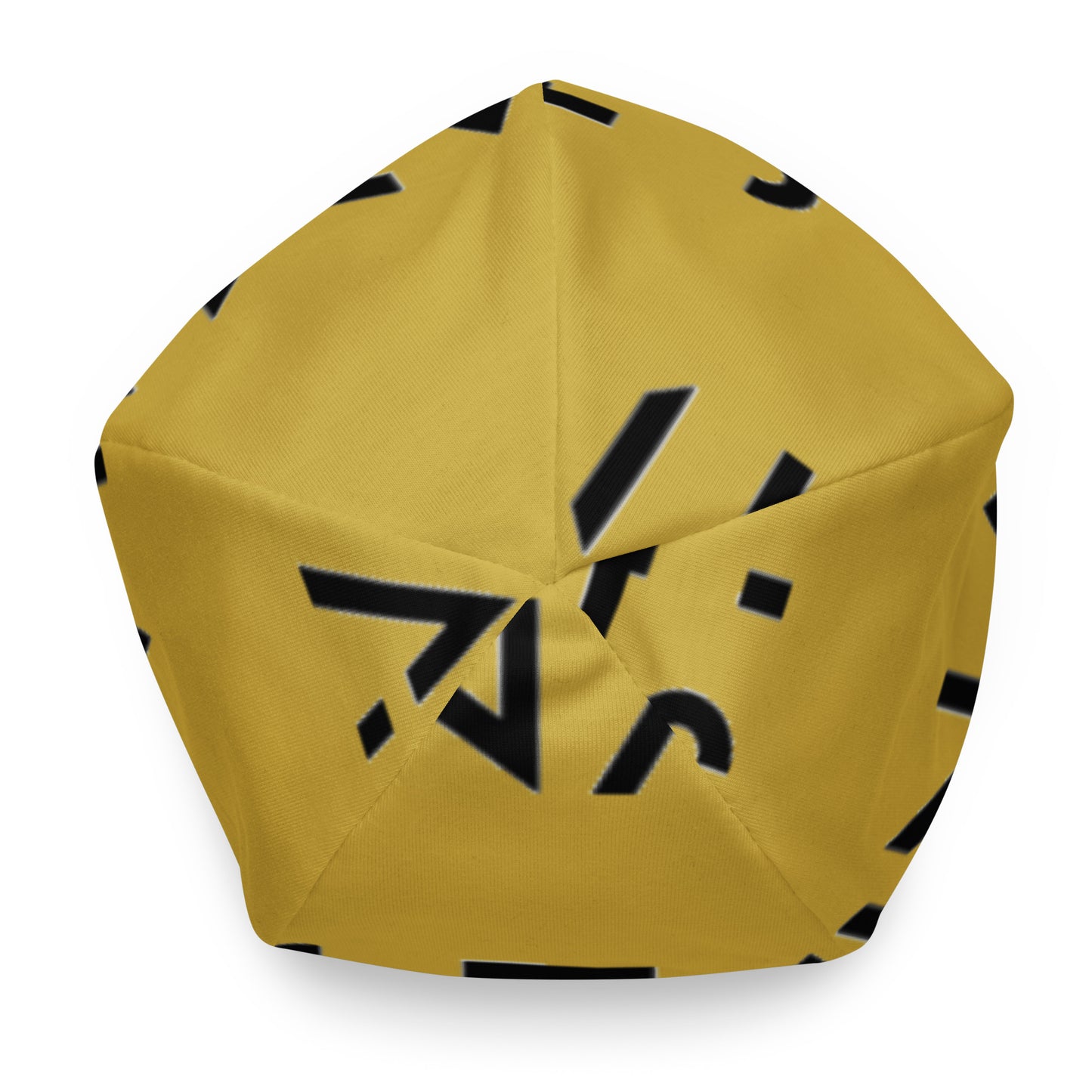 Tan All-Over Print Beanie