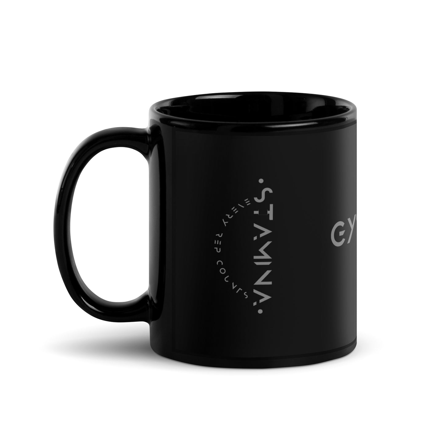 Gym Vibe Black Glossy Mug