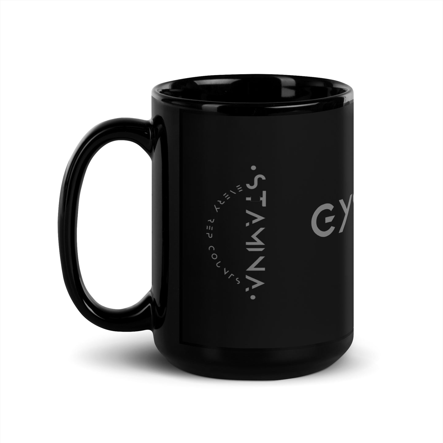 Gym Vibe Black Glossy Mug