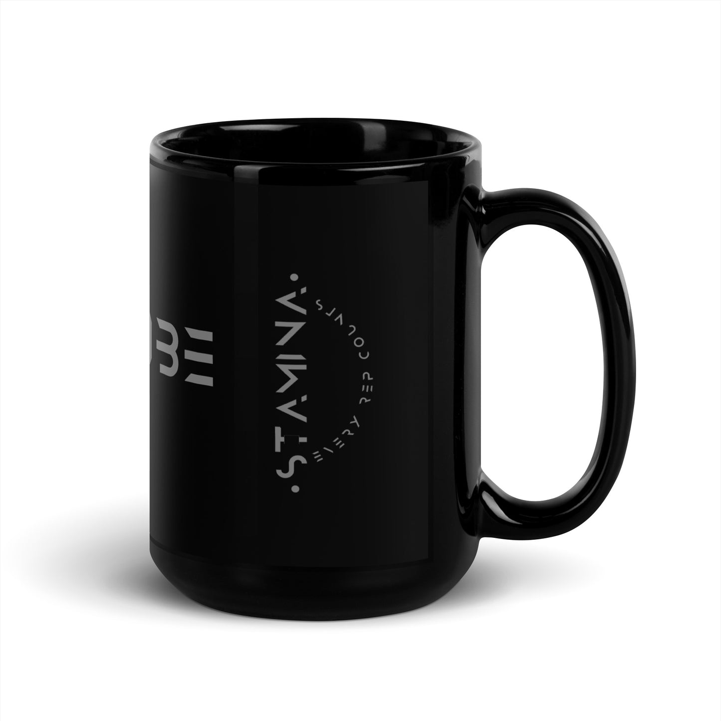Gym Vibe Black Glossy Mug