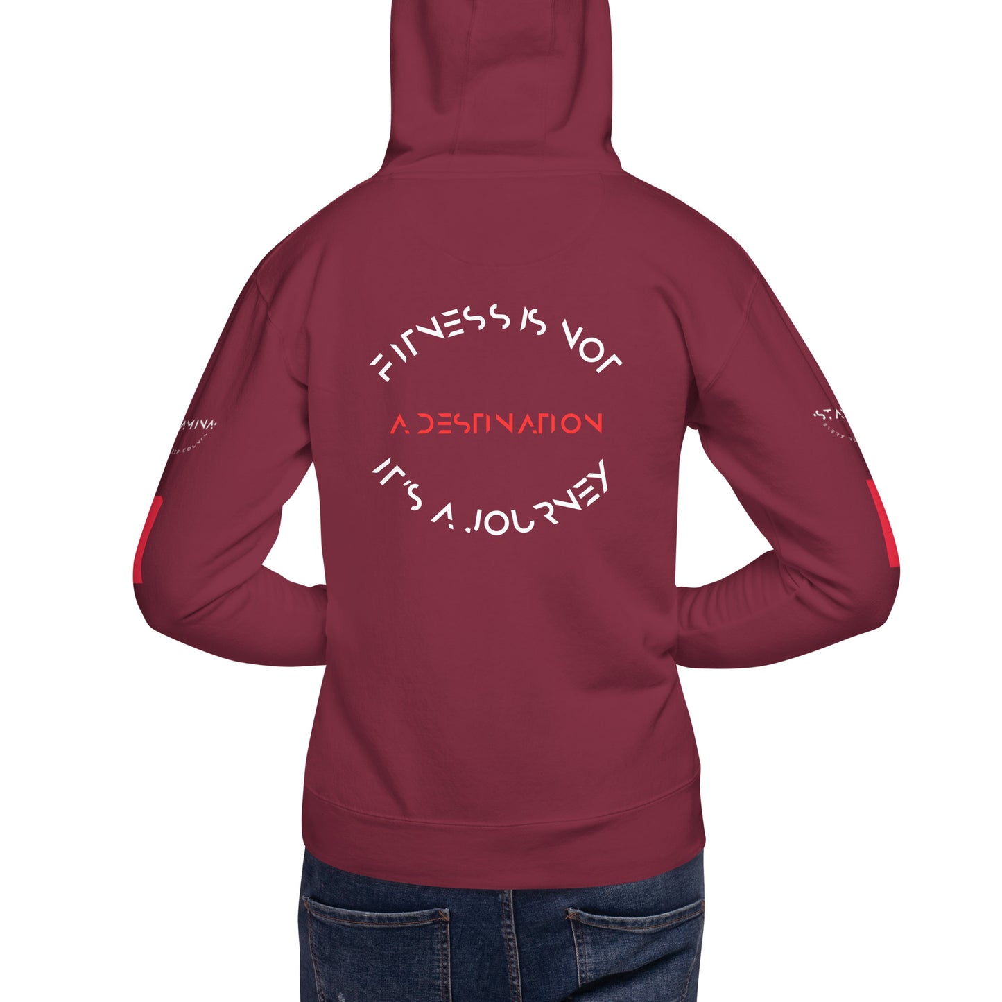Fitness is not a destination its a journey Unisex Hoodie