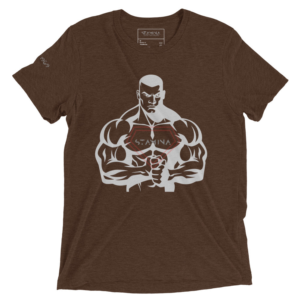 Strong Man with Superman Short sleeve t-shirt
