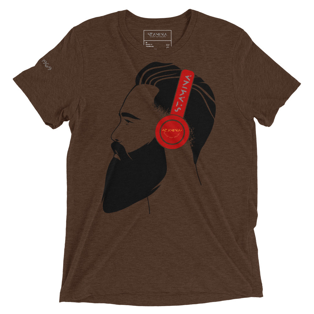 Guy with headphones Short sleeve t-shirt