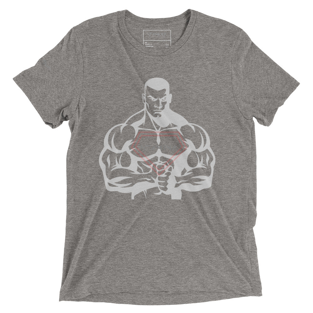 Strong Man with Superman Short sleeve t-shirt