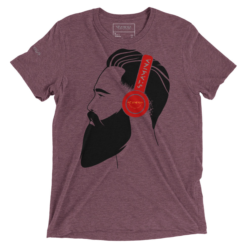 Guy with headphones Short sleeve t-shirt