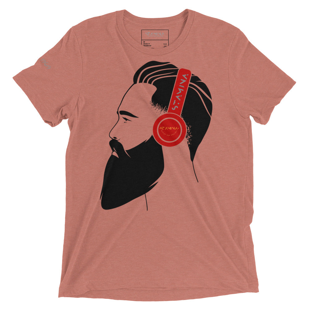 Guy with headphones Short sleeve t-shirt