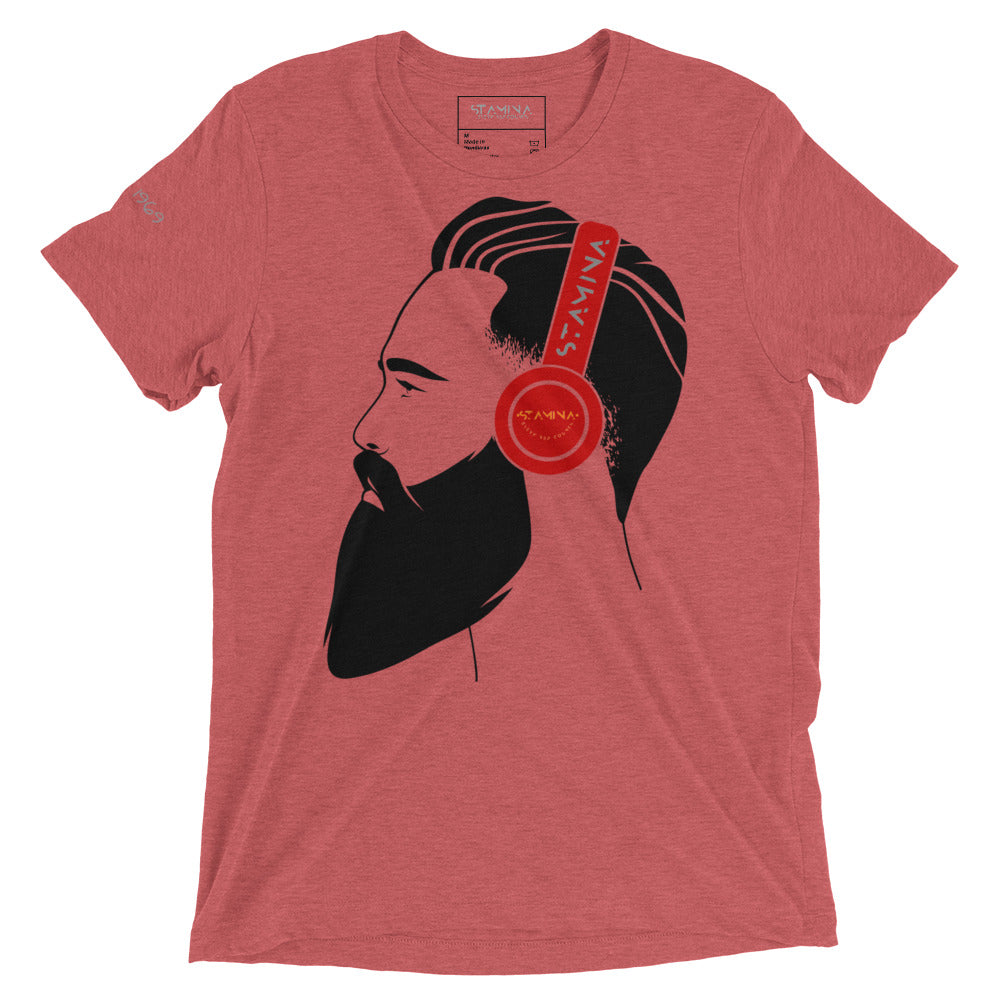 Guy with headphones Short sleeve t-shirt