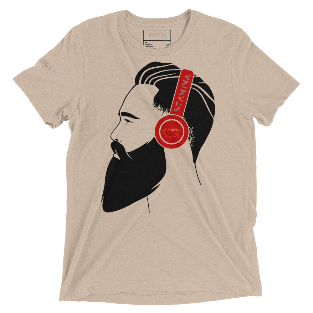 Guy with headphones Short sleeve t-shirt