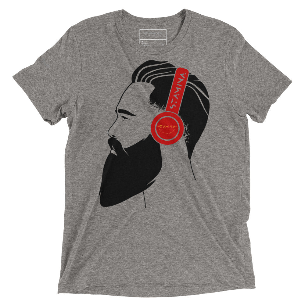 Guy with headphones Short sleeve t-shirt