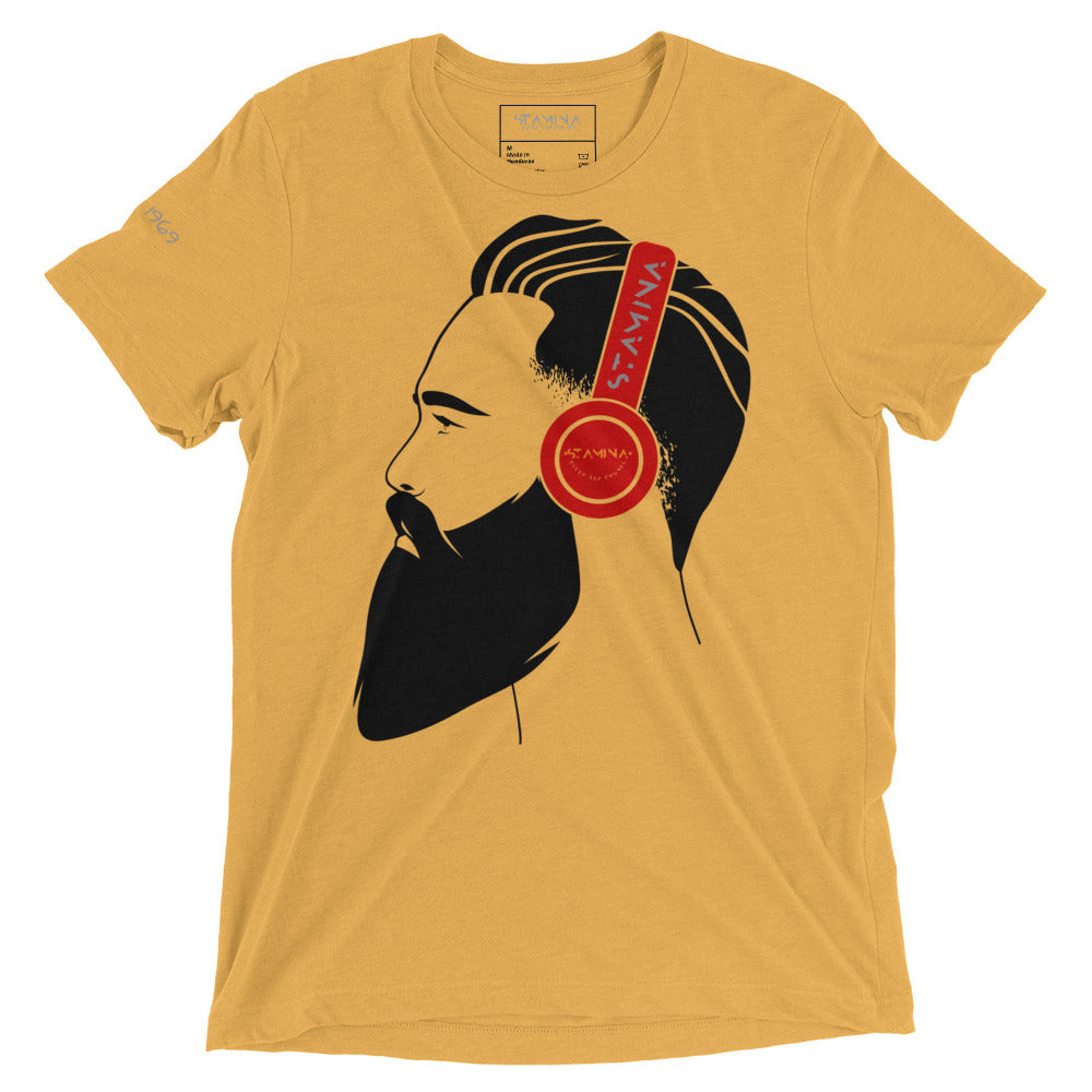 Guy with headphones Short sleeve t-shirt