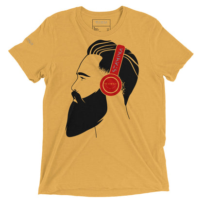 Guy with headphones Short sleeve t-shirt