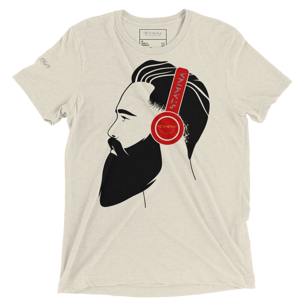 Guy with headphones Short sleeve t-shirt