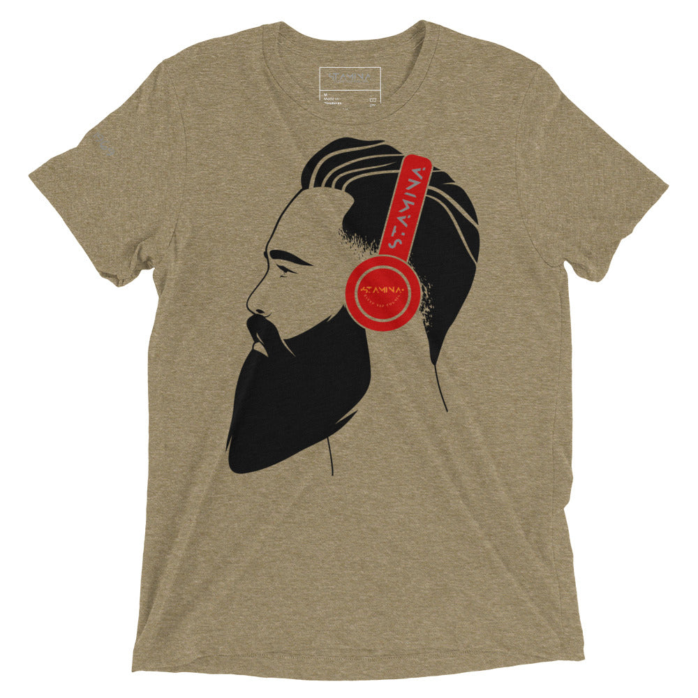 Guy with headphones Short sleeve t-shirt