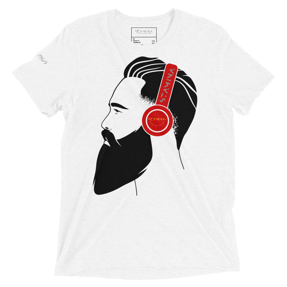 Guy with headphones Short sleeve t-shirt