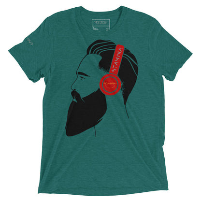 Guy with headphones Short sleeve t-shirt